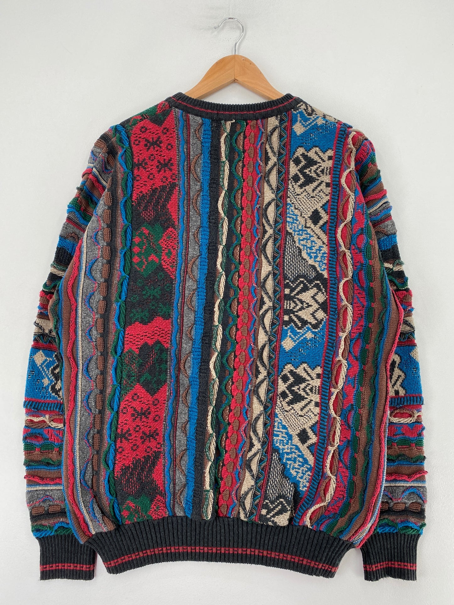Vintage 3D COOGI-Style Size L Knit Sweater / G1174K
