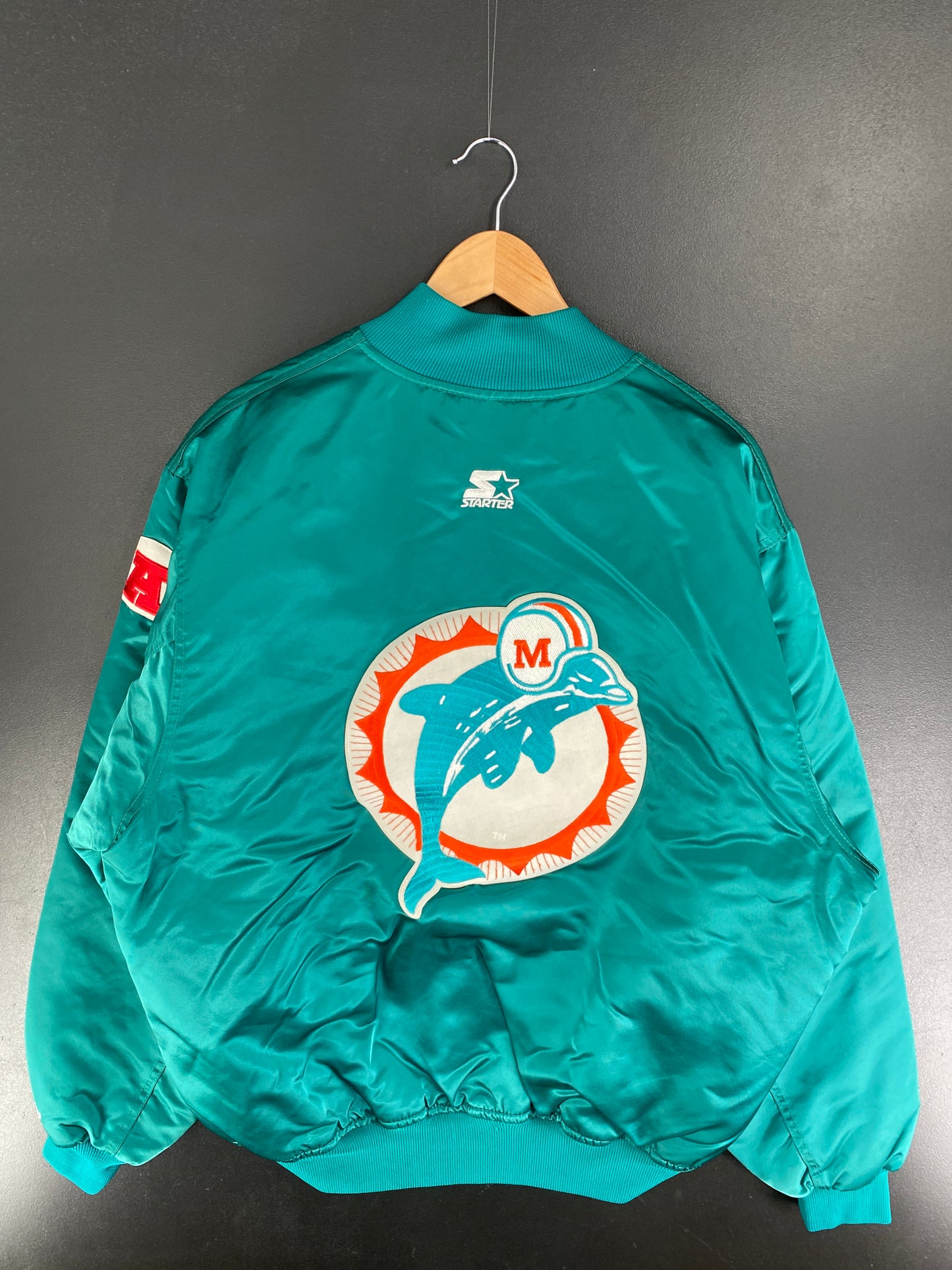 90’s STARTER x MIAMI DOLPHINS Size XL Nylon Jacket / F4982N