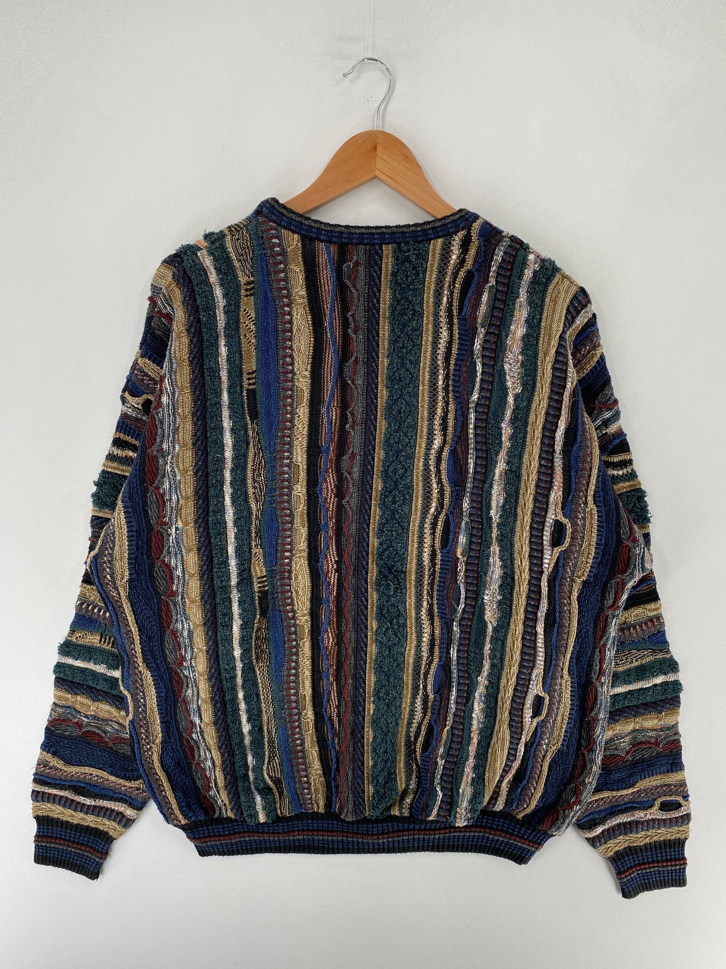 Vintage 3D COOGI-STYLE Size XL Cotton Knit Sweater / F3418K