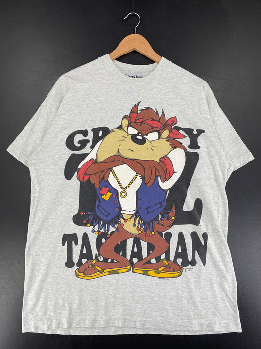 1993 LOONEY TUNES TAZ Size No Tag(Approx. XL) Vintage T-Shirts / F9475T