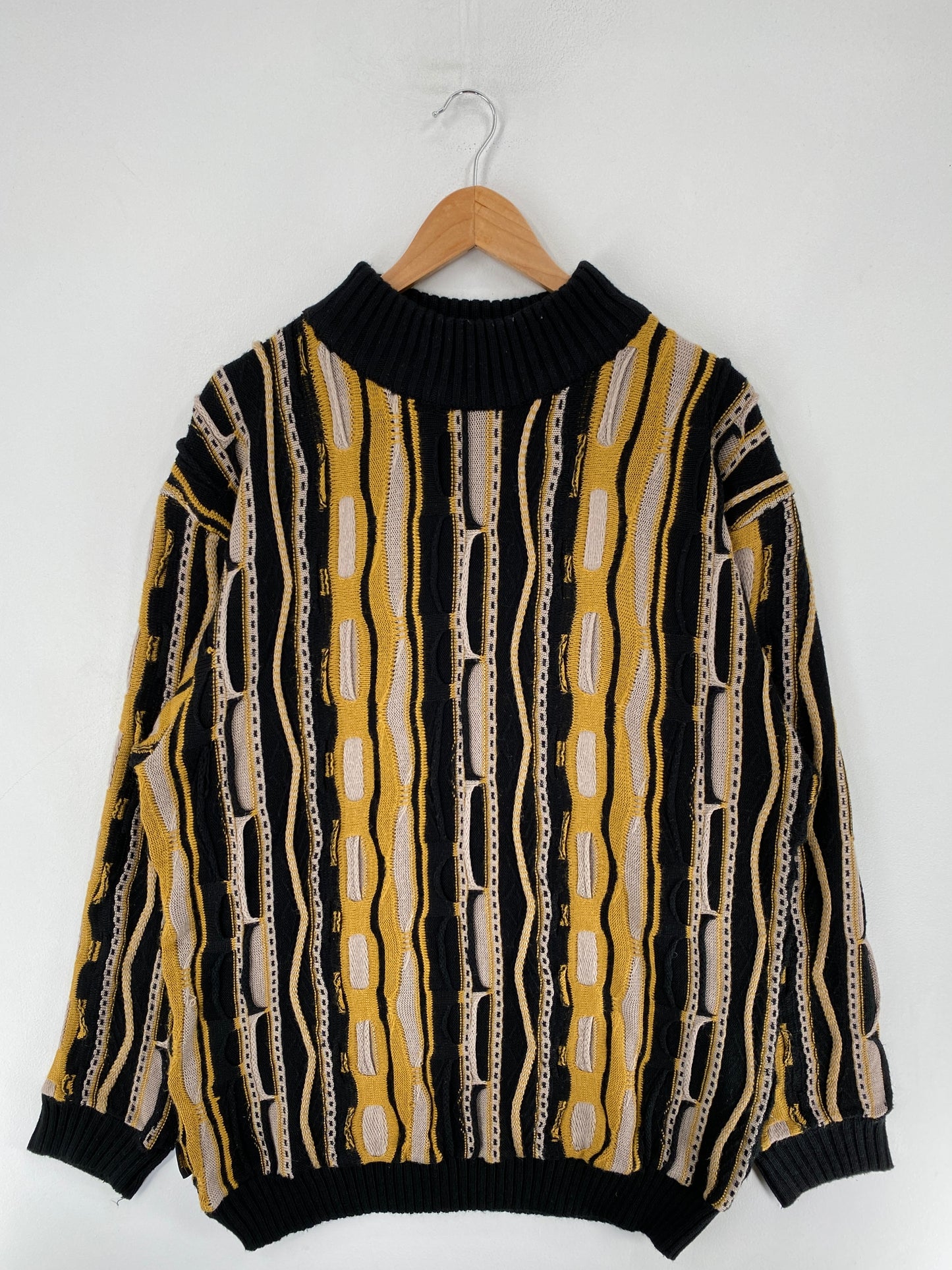 Vintage 3D COOGI-STYLE Size XL Cotton Knit Sweater / F4394K