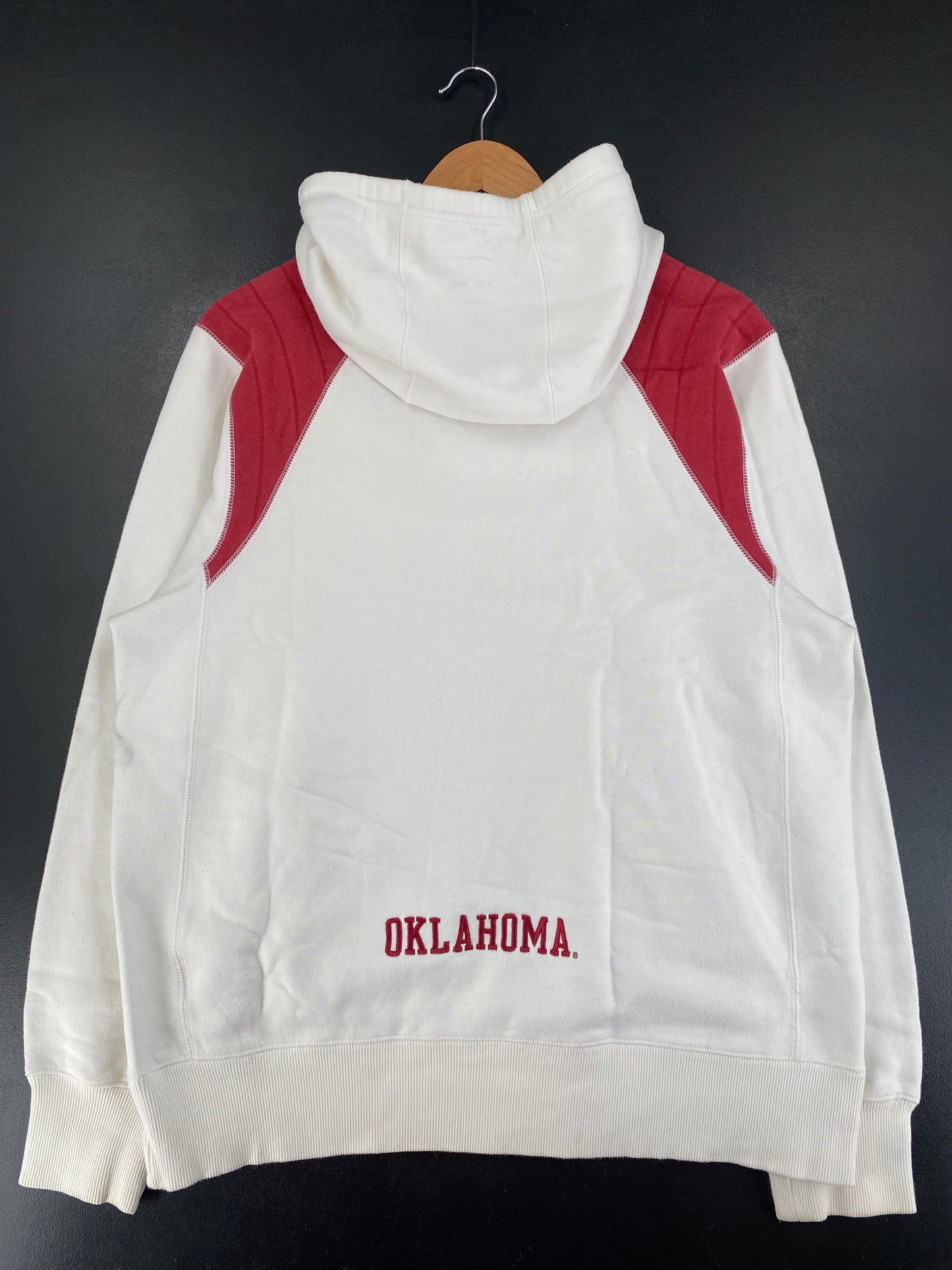 Vintage NIKE x OKLAHOMA UNIVERSITY Size S College Hoodie Sweat-Shirt / G1197S