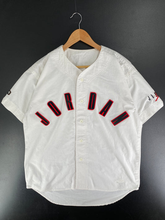 90’s NIKE x JORDAN Size No Tag Approx.L Baseball-shirt / F6143T