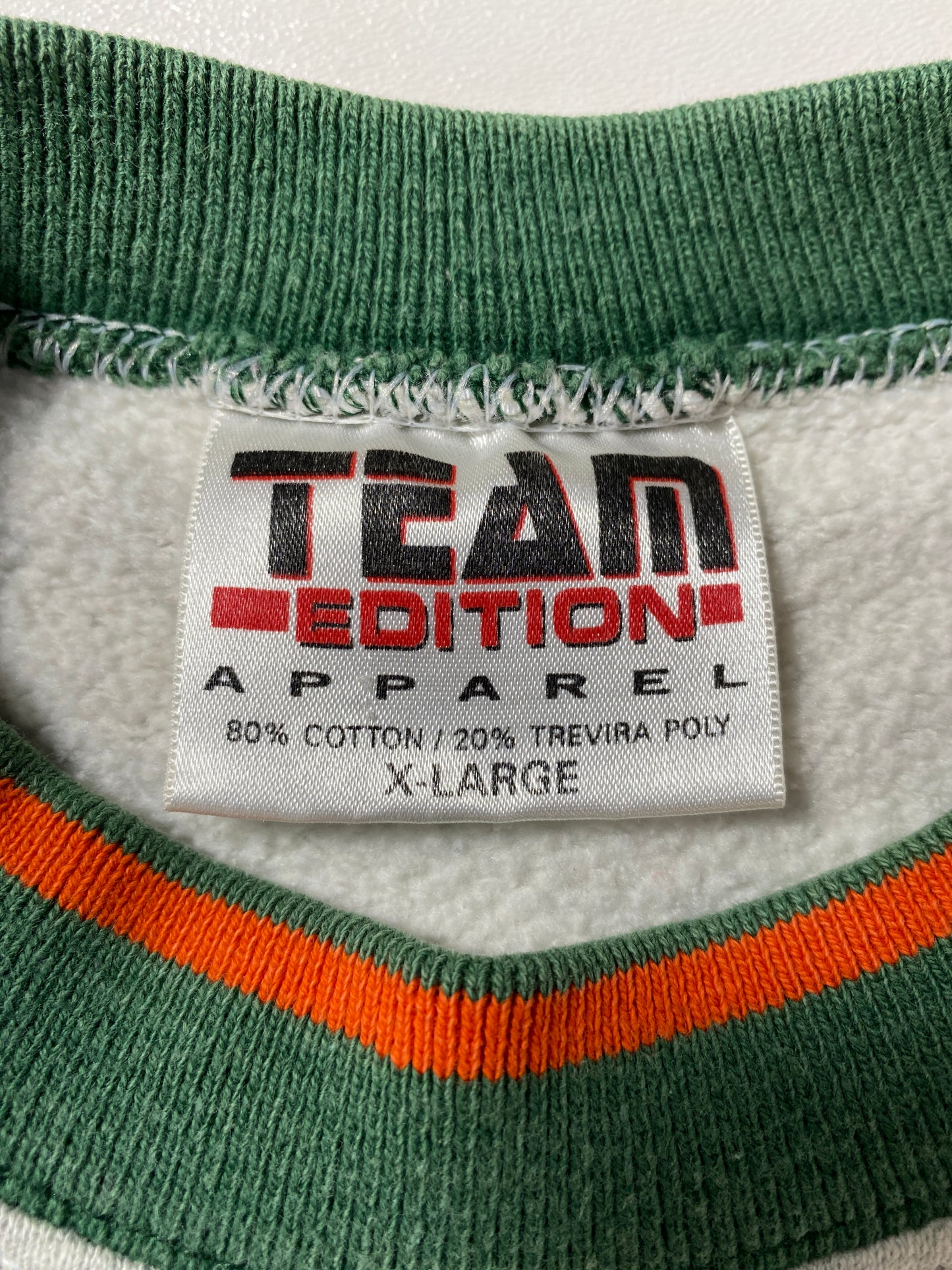90’s MIAMI HURRICANES Size XL Vintage NFL Sweat-Shirt / F3416S