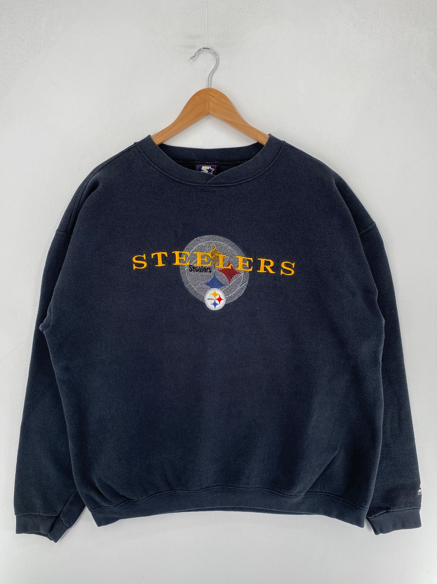 90's STARTER x STEELERS Made in USA Size XL Vintage NFL Sweat-Shirt / F3790S