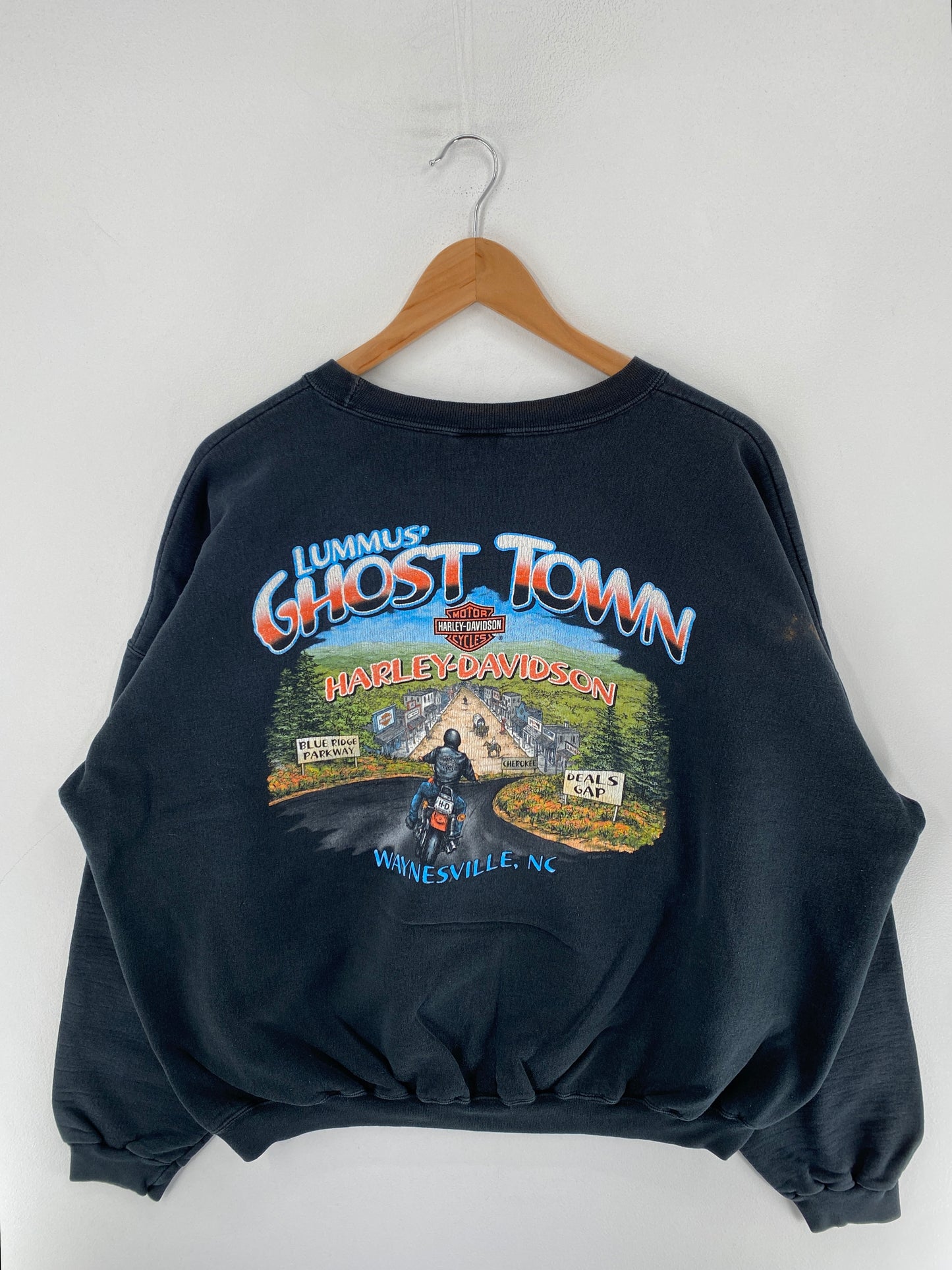 00’ HARLEY DAVIDSON Size No Tag (Approx.L) Sweat Shirt / F4565S