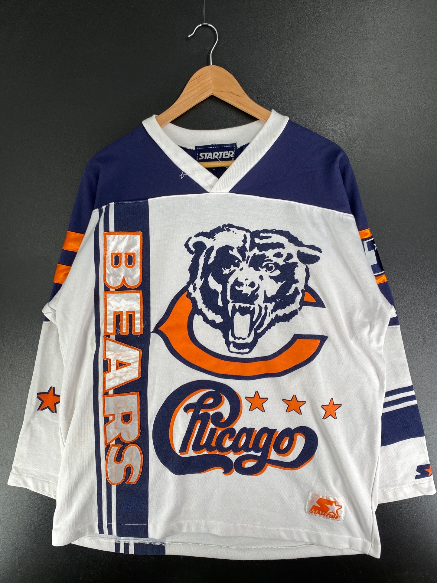 Early 90’s STARTER x CHICAGO BEARS Size XL NFL Game-shirt / F9801S
