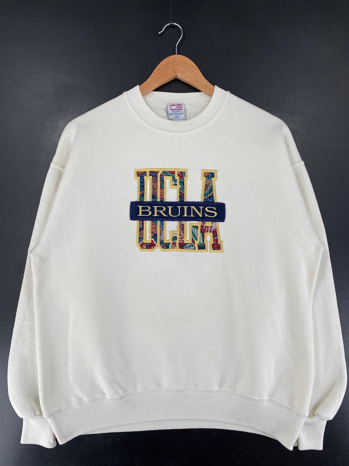 90’s UCLA BRUINS Size L College Sweat-shirt / G405S