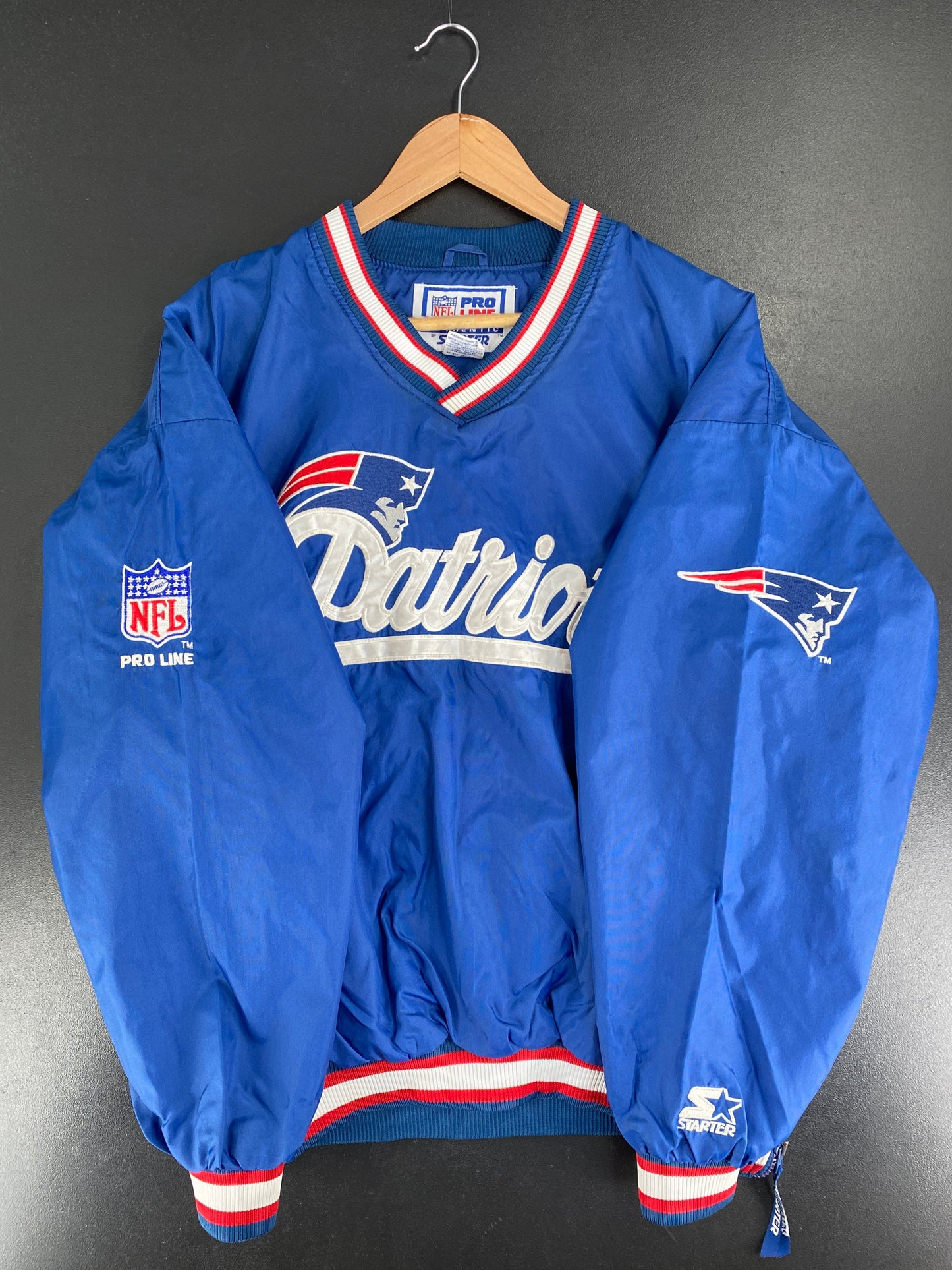 90’s STARTER x NEW ENGLAND PATRIOTS Size XL NFL Nylon Jacket / F9282N