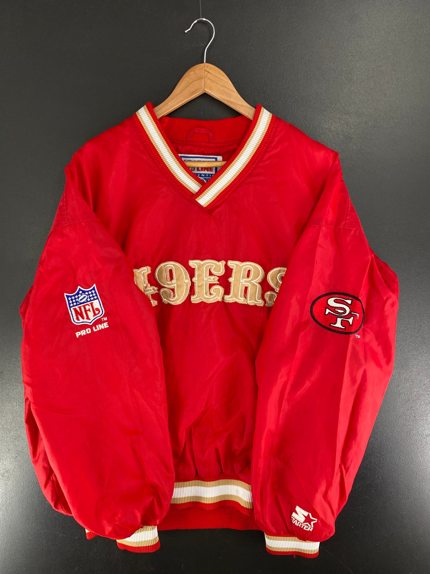 90’s STARTER x SAN FRANCISCO 49ERS Size XL NFL Nylon Jacket / F6664N