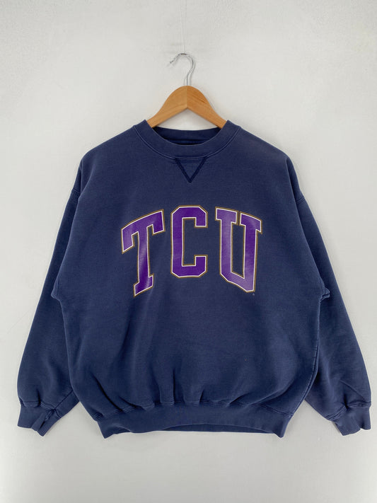 90’s TCU Size M College Sweat-shirt / F7289S