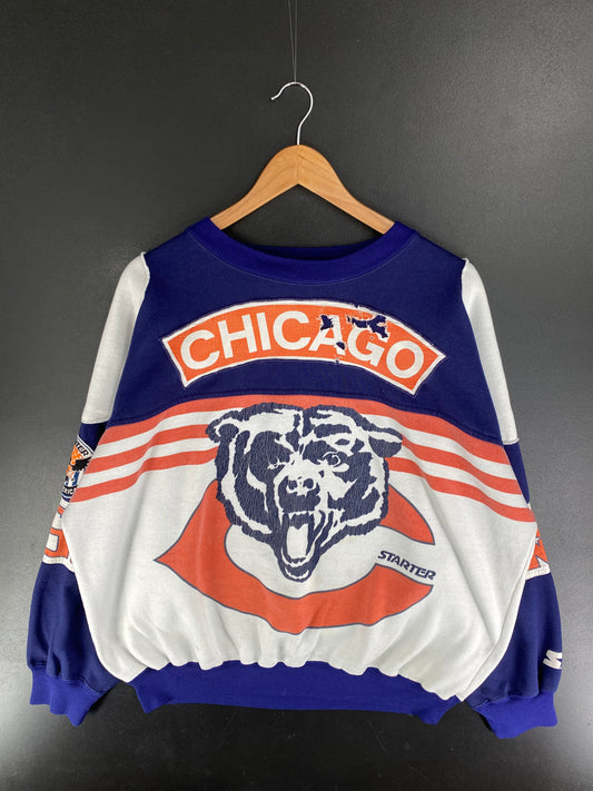 Early 90’s STARTER x CHICAGO BEARS Size XL NFL Sweat-shirt / F4604S