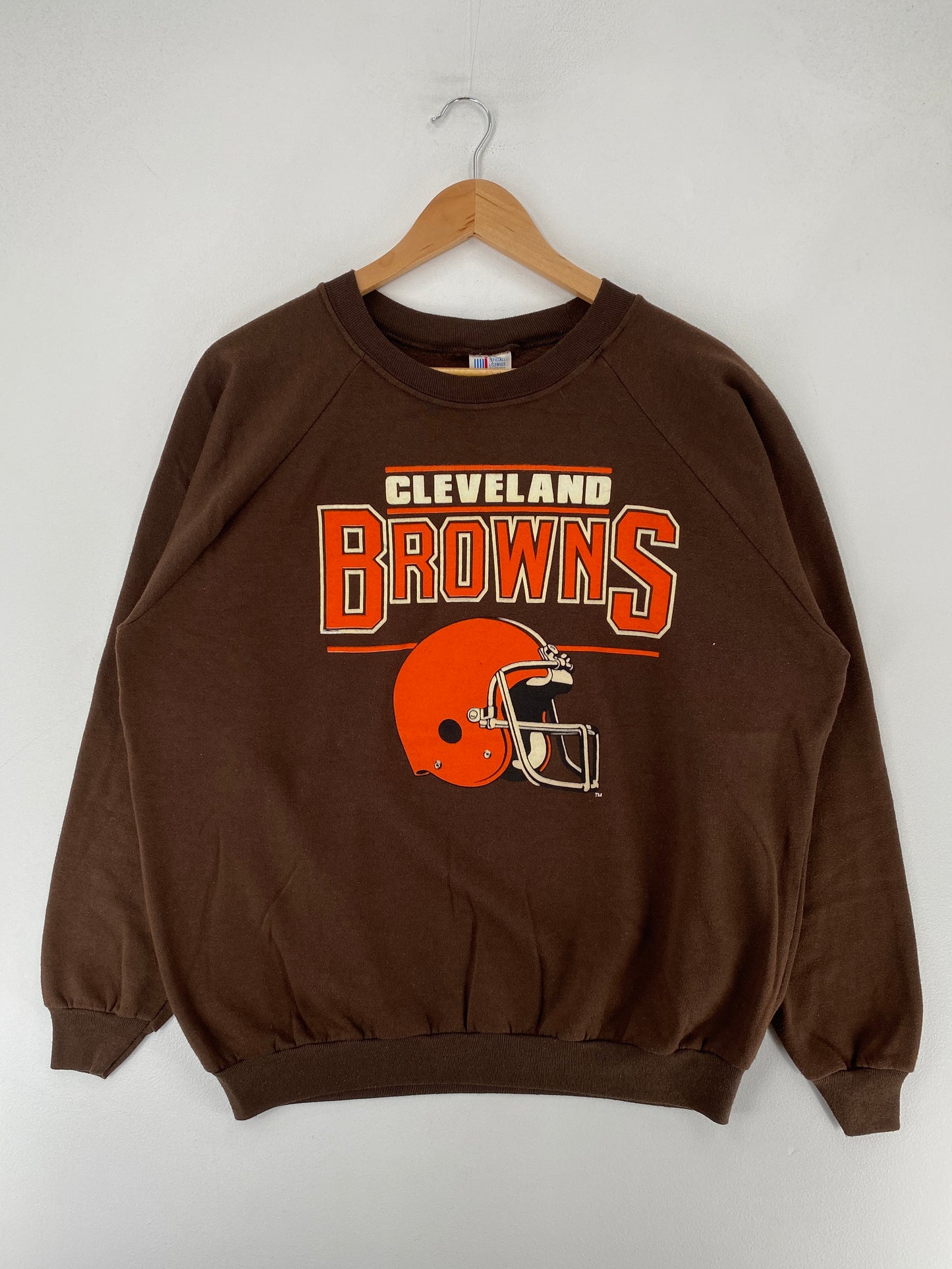 90's CLEVELAND BROWNS Made in USA Size XL Vintage NFL Sweat-Shirt / F3415S