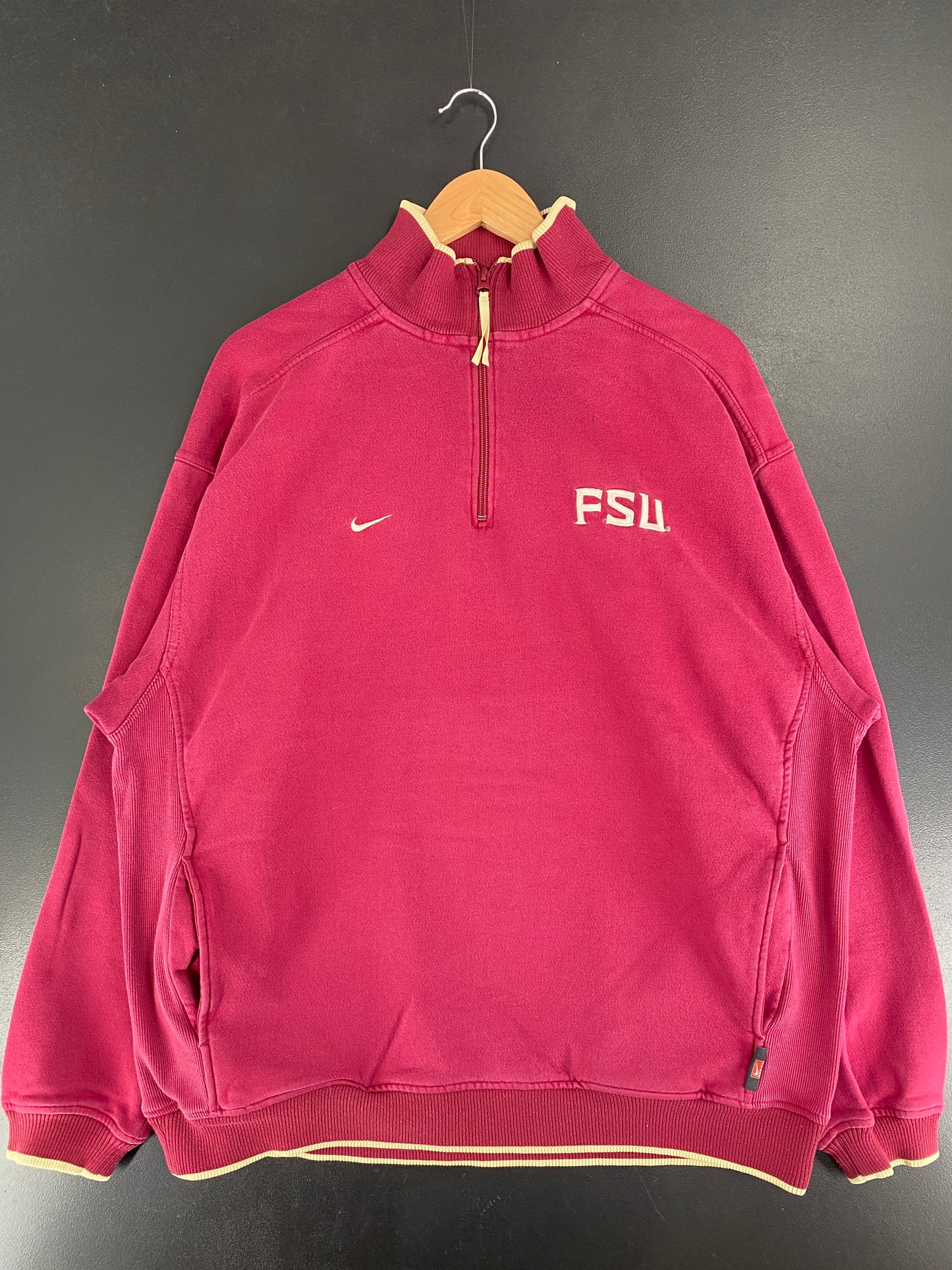 00’ NIKE x FSU Size XL Half Zip Up Sweat Shirt / F9041S