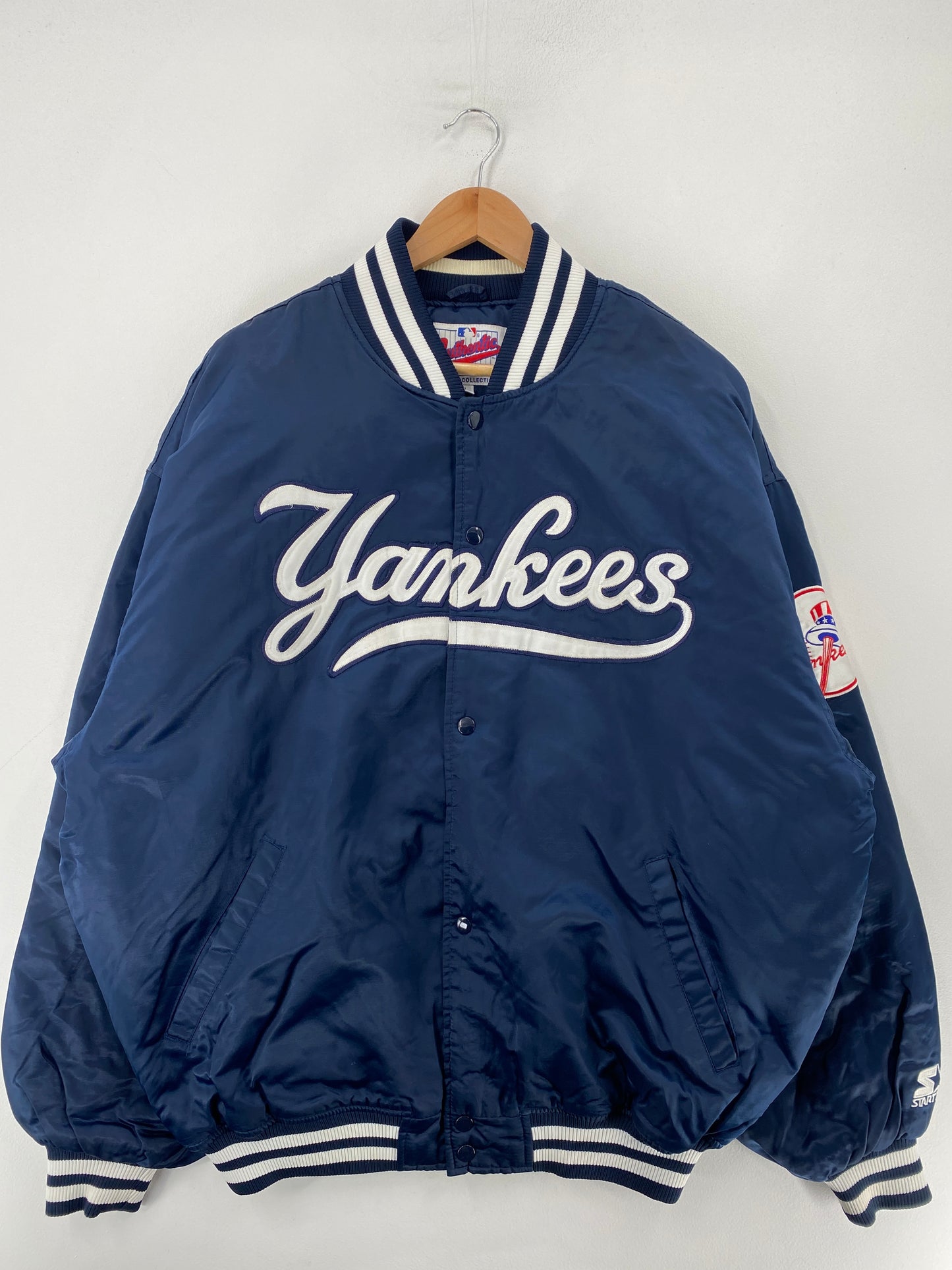 90’s STARTERxNEW YORK YANKEES Size XXL Padded Nylon Jacket / F8874N