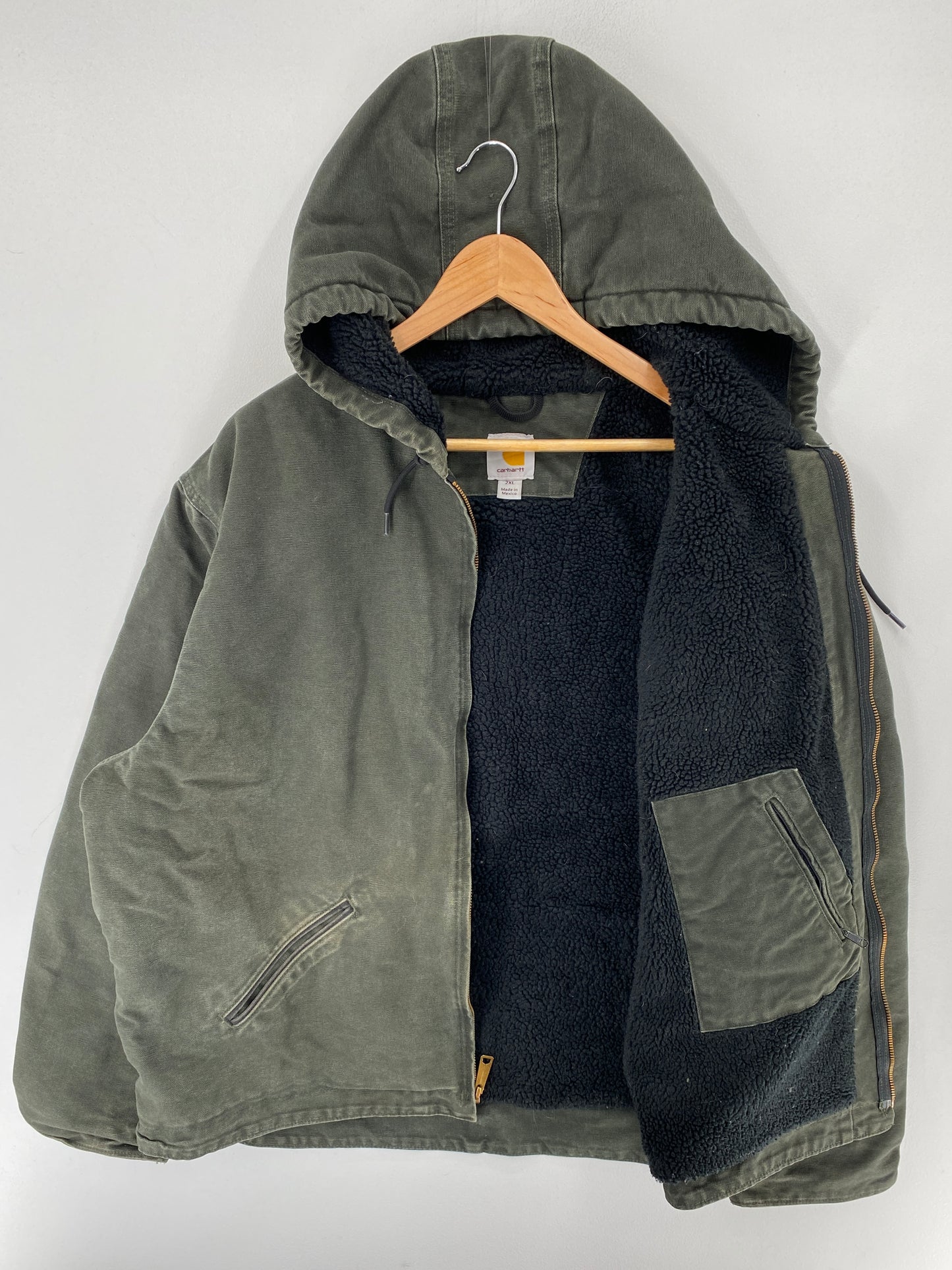 Vintage CARHARTT Size XXL Zip-Up Duck Jacket / F4991J