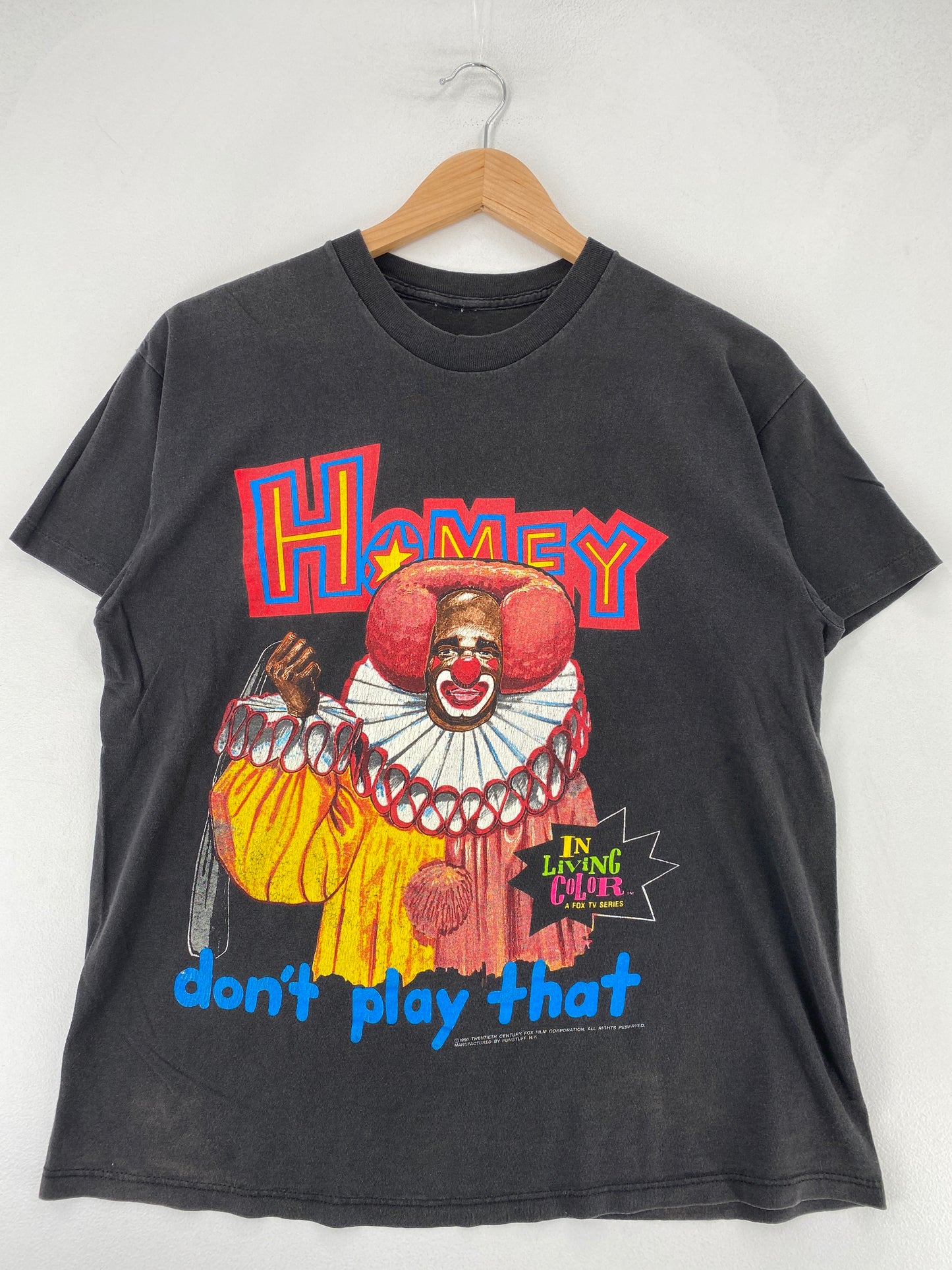 1990 IN LIVING COLOR A FOX SERIES Size No Tag (Approx.M) Vintage T-Shirt / F9707T