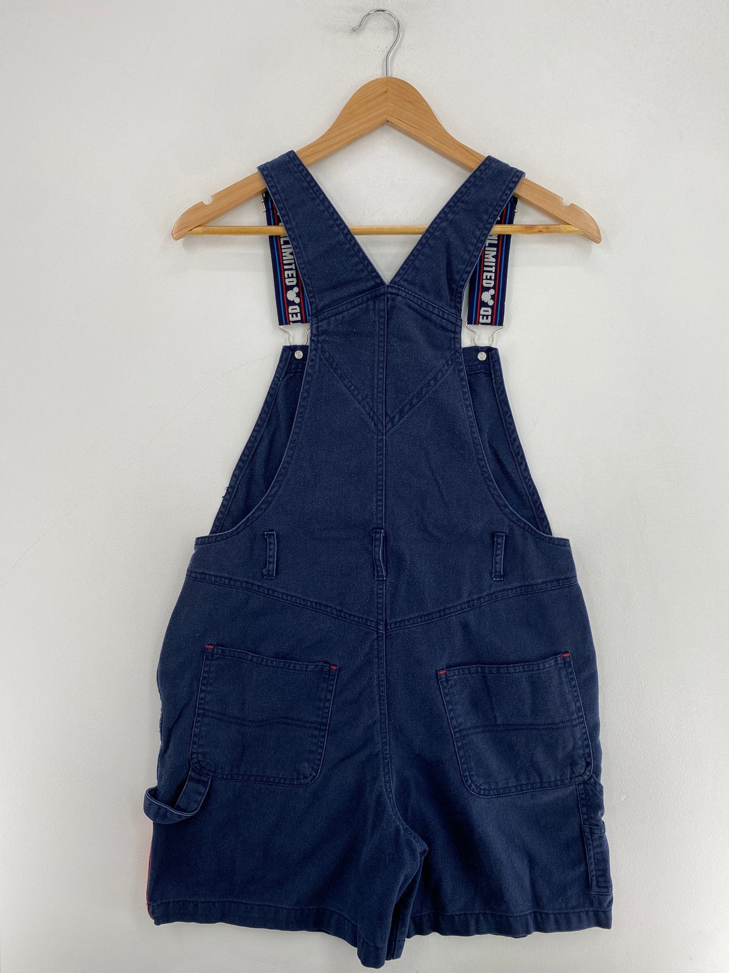 90's DISNEY MICKEY Size S Vintage Denim Overall / G1967P