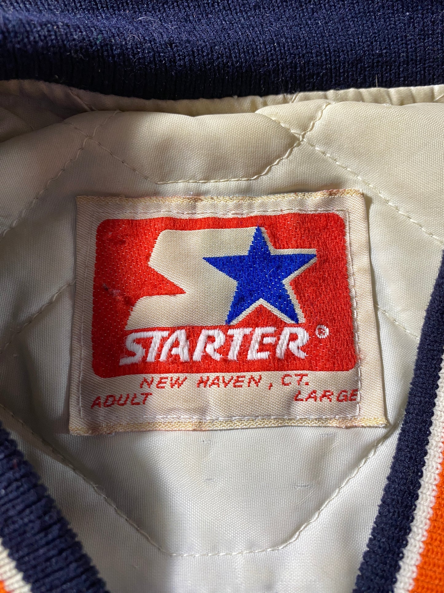 90's STARTER x ILLINOIS Made in USA Size L Vintage Nylon Jacket / F4977N
