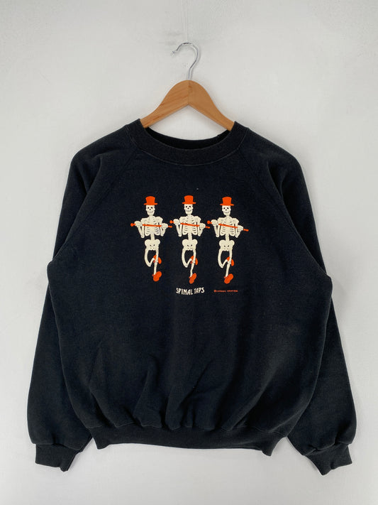 Early 90's HALLOWEEN SPINAL TAPS Made in USA Size XL Vintage Sweat-shirt / F3216S