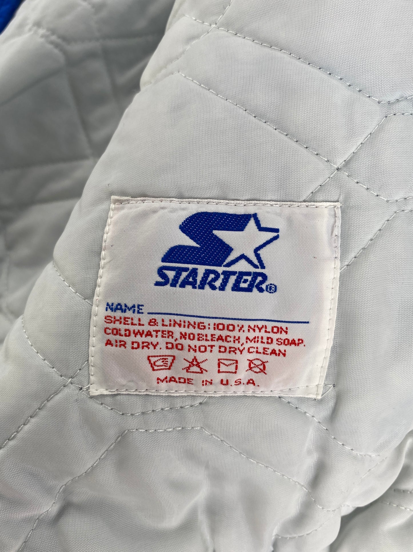 Early 90’s STARTER x NEW YORK JETS Size L NBA Nylon Jacket / F9825J