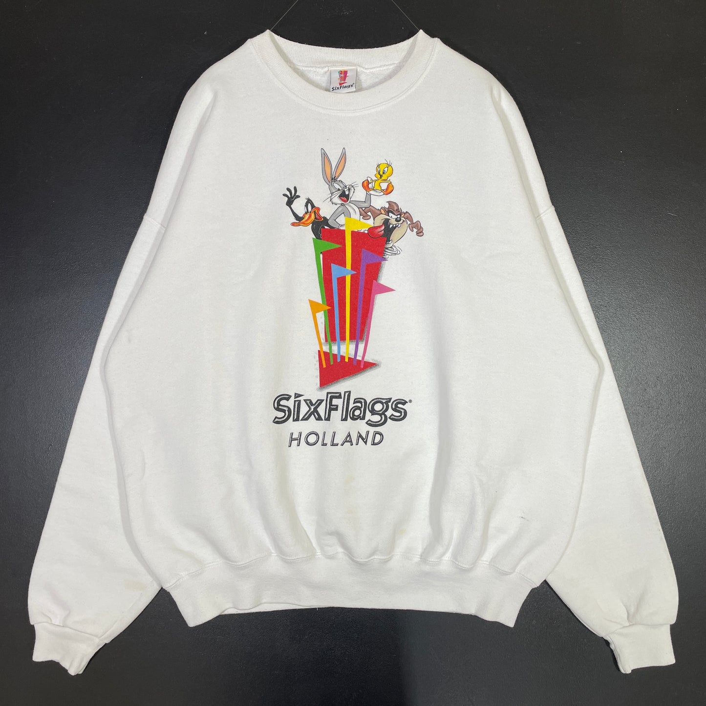 (XL) 2000 SIX FLAGS HOLLAND LOONEY TUNES Sweat-shirt / A0741S