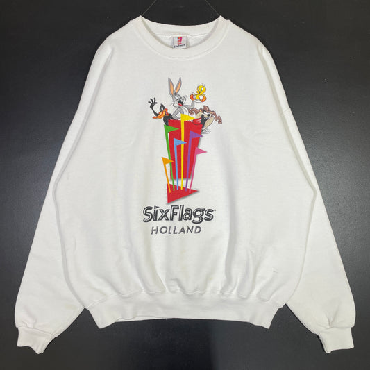 (XL) 2000 SIX FLAGS HOLLAND LOONEY TUNES Sweat-shirt / A0741S