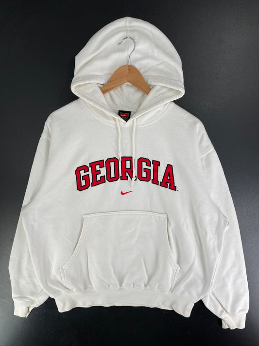 00’ NIKE x GEORGIA Size M College Hoodie Sweat-Shirt / F6018S
