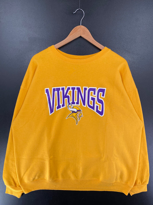 Vintage MINNESOTA VIKINGS Size XL NFL Sweatshirt / G5679S