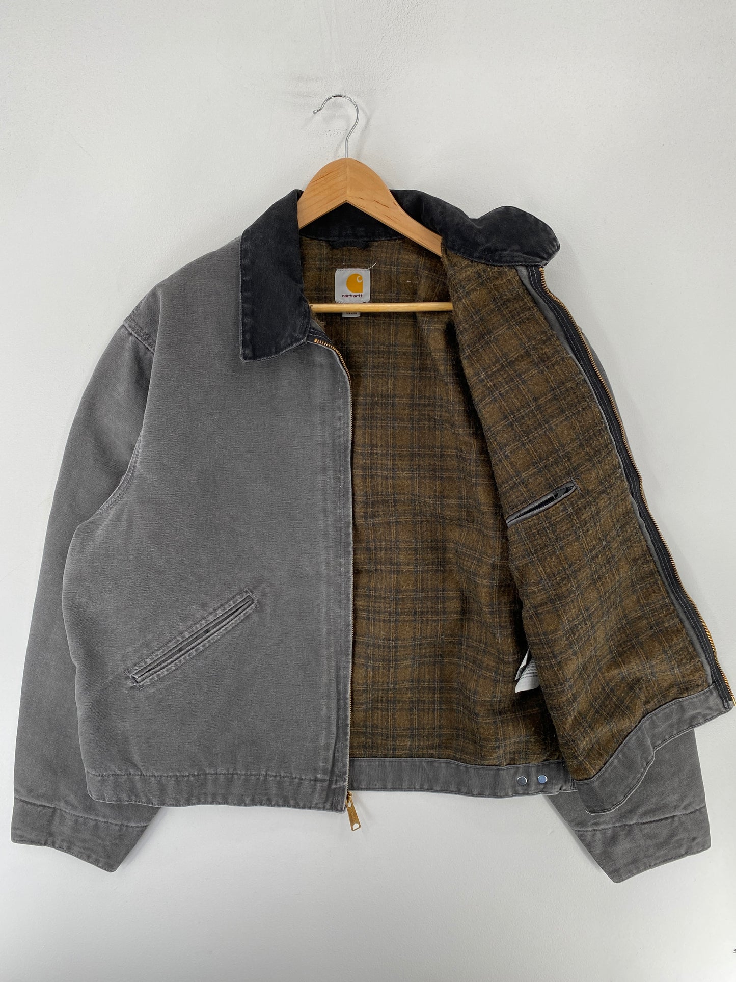 Vintage CARHARTT Size XL ZIP-UP Duck Jacket / F2740J