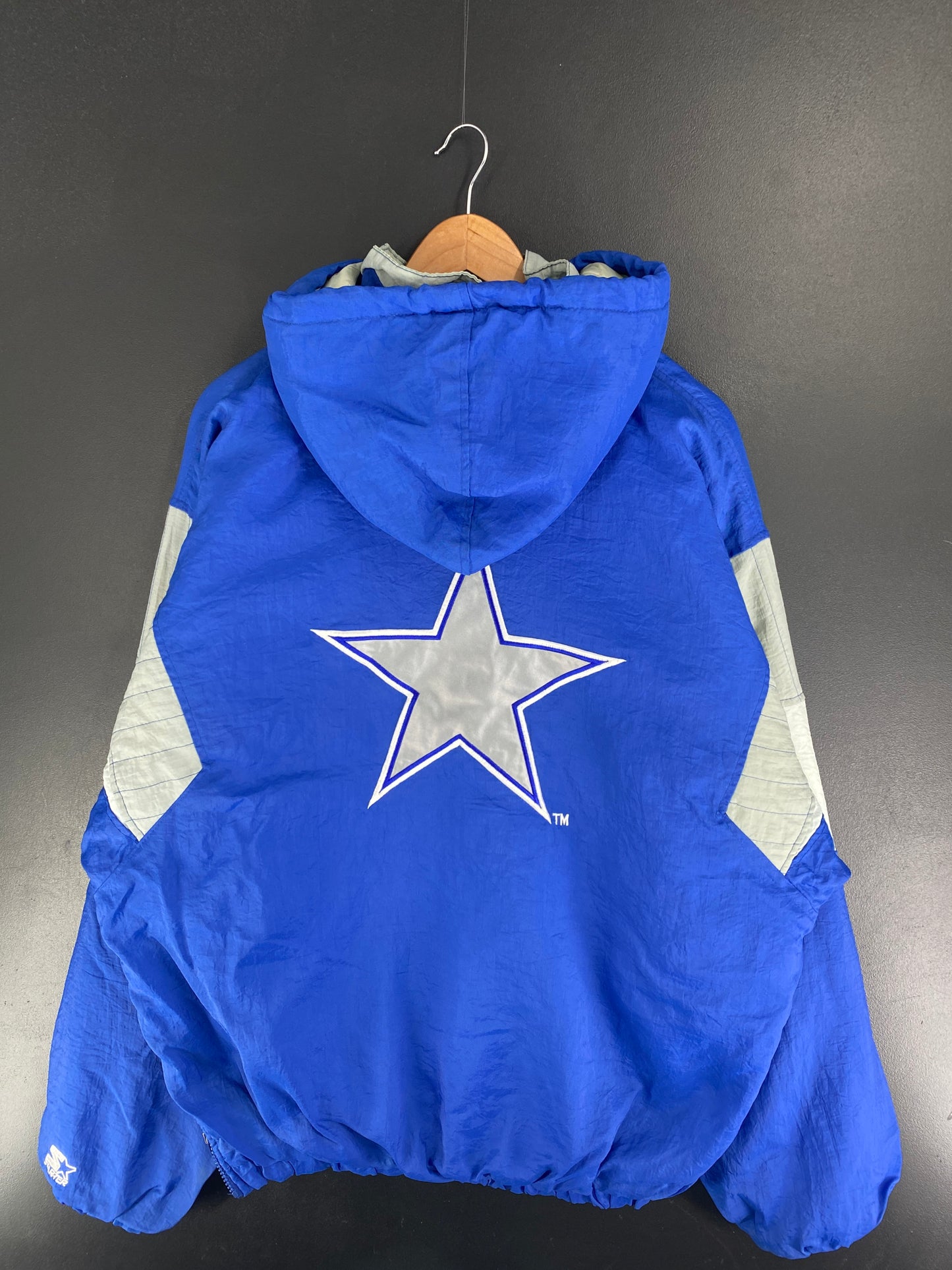 90’s STARTER x COWBOYS Size XL NFL Padded Nylon Jacket / F4952J