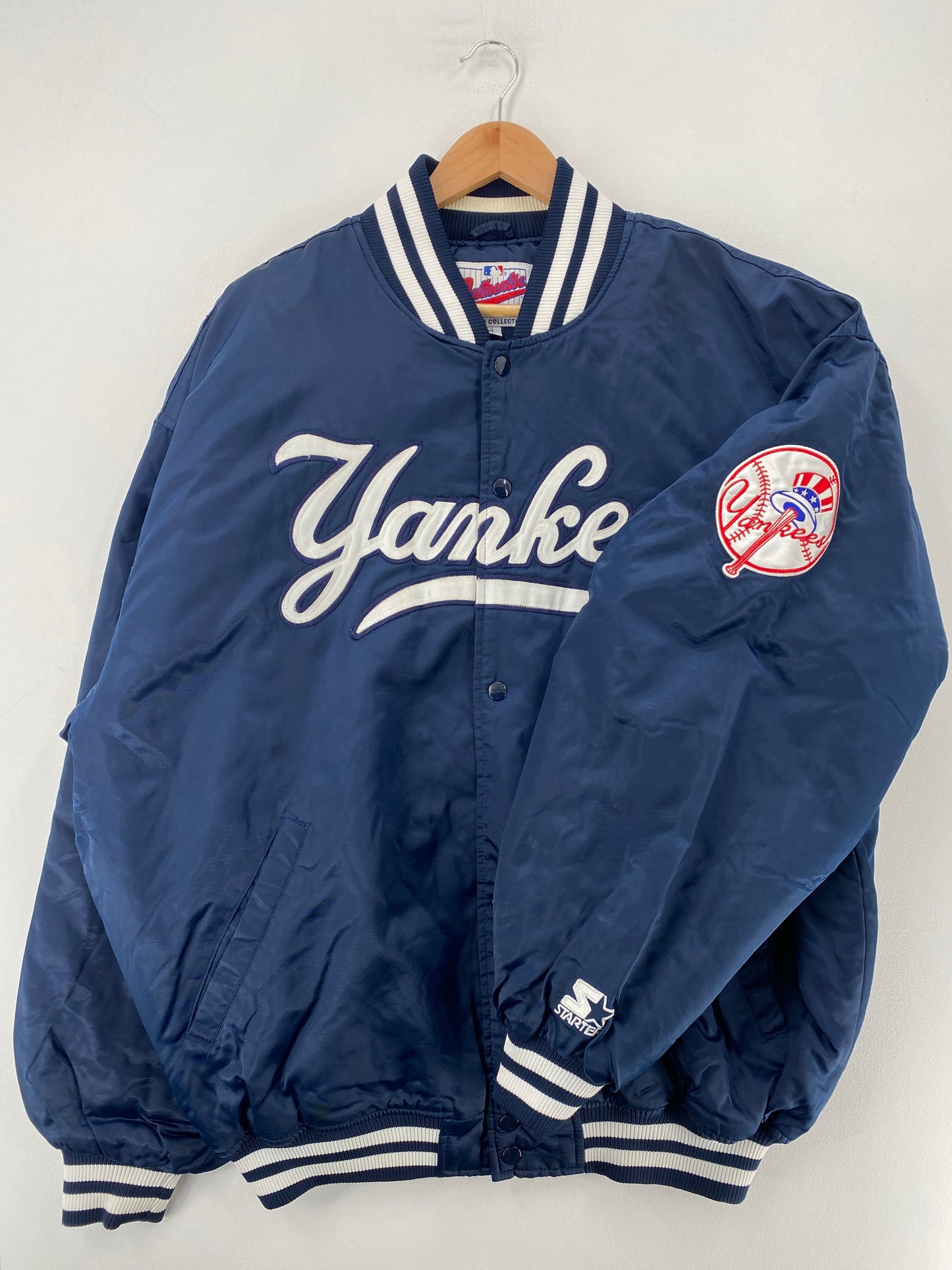 90’s STARTERxNEW YORK YANKEES Size XXL Padded Nylon Jacket / F8874N