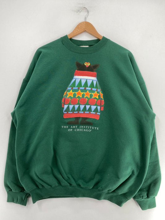 90’s THE ART INSTITUTE OF CHICAGO Size XL Vintage Sweat-Shirt / G3287S