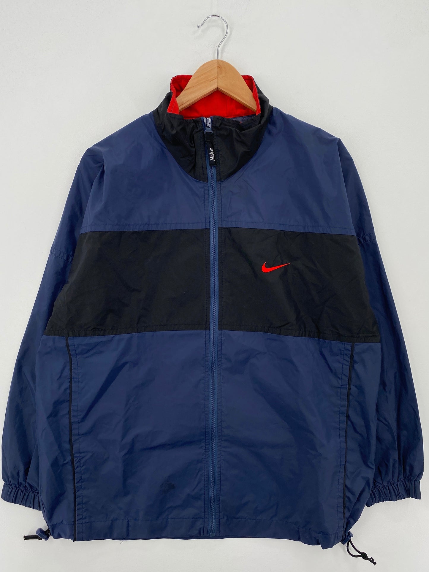 .90’s Kids NIKE MINI SWOOSH Size Kids XL Outerwear-Nylon Jacket / F8397N