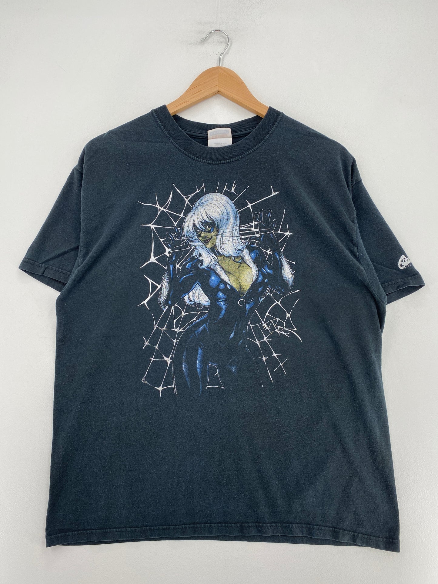 2002 SPIDER MAN BLACK CAT Size L Vintage T-Shirt / G1557T
