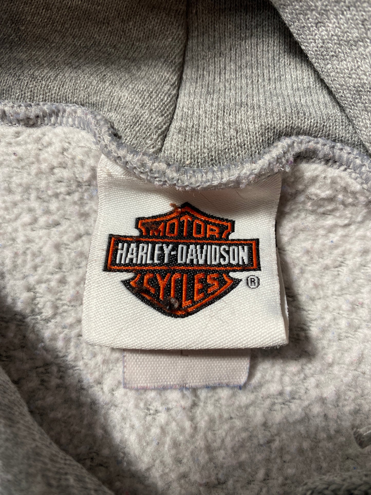 Vintage HARLEY DAVIDSON Size L Hoodie Sweat-Shirt / F4892S
