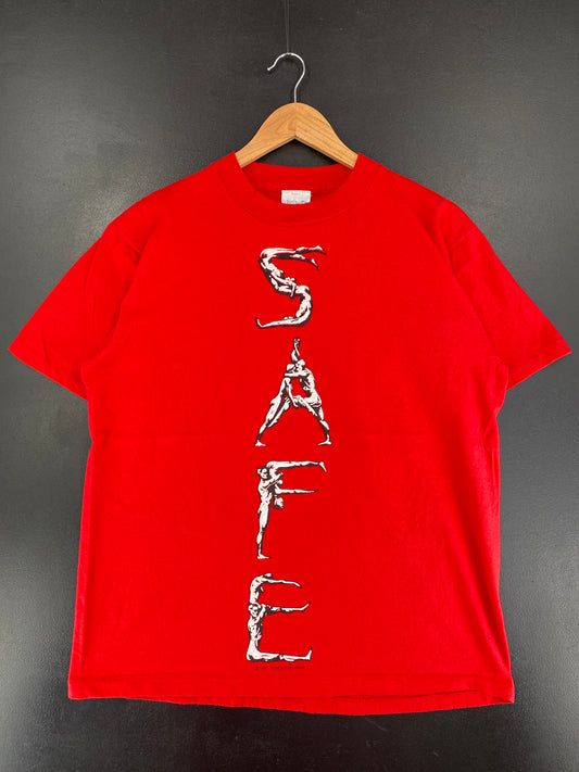 1993 SAFE SEX Made in USA Size L Vintage T-Shirt / G1405T