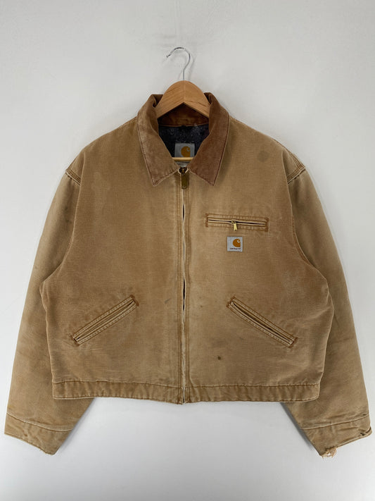 Vintage CARHARTT Size 48(XL) ZIP-UP Duck Jacket / F2738J