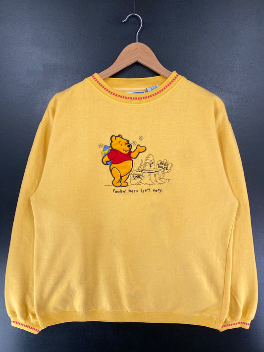00' DISNEY WINNIE THE POOH Size L Vintage Sweat-Shirt / G5448S