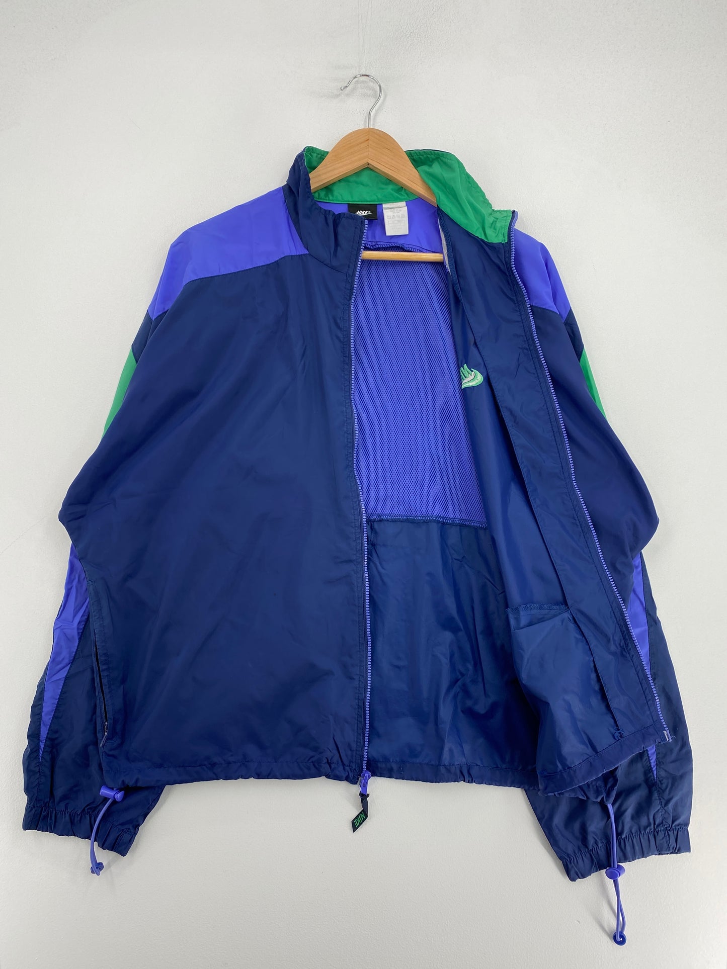00' NIKE Size L Vintage Zip-up Nylon-Jacket / G1985N