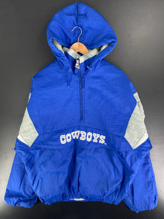 90’s STARTER x COWBOYS Size XL NFL Padded Nylon Jacket / F4952J