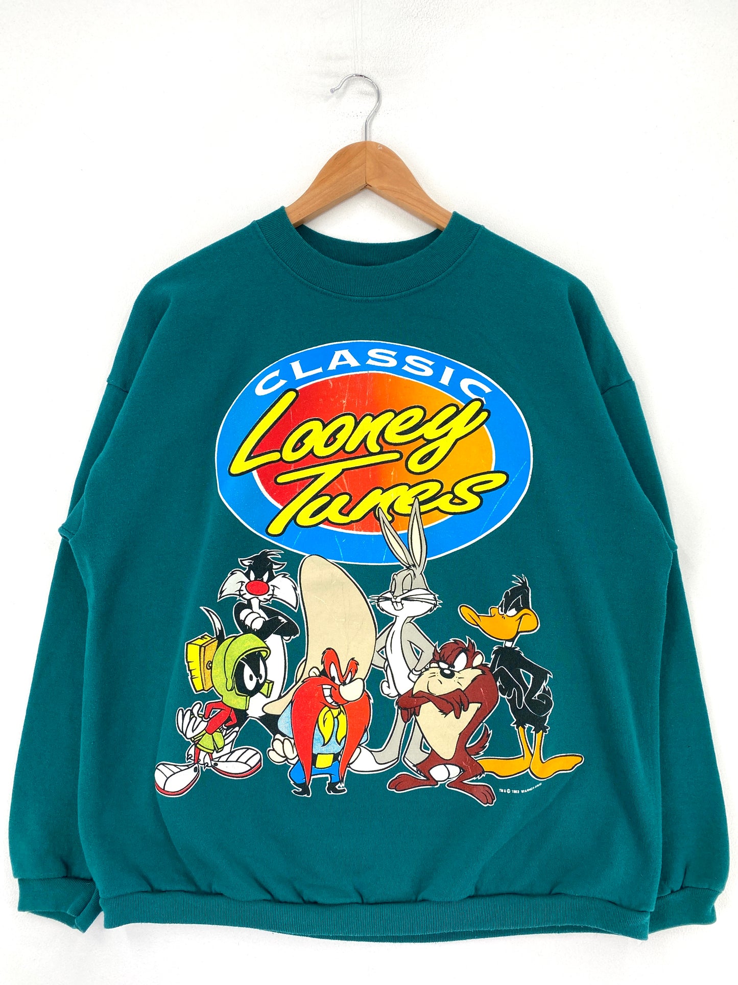 1993 LOONEY TUNES Made in USA Size XL Sweat-Shirt / F9089S