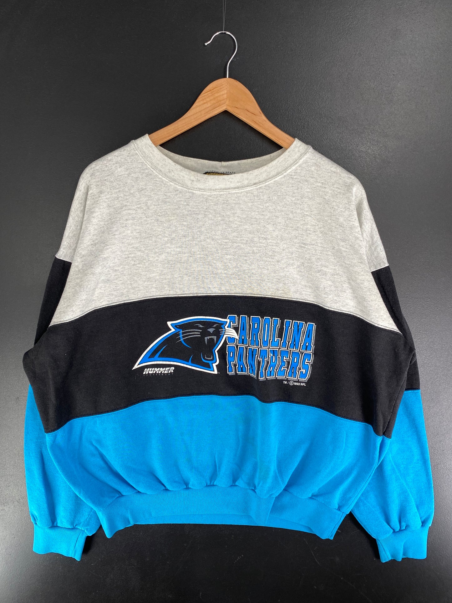 1993 CAROLINA PANTHERS Made in USA Size XL NFL Sweat-Shirt / F6105S