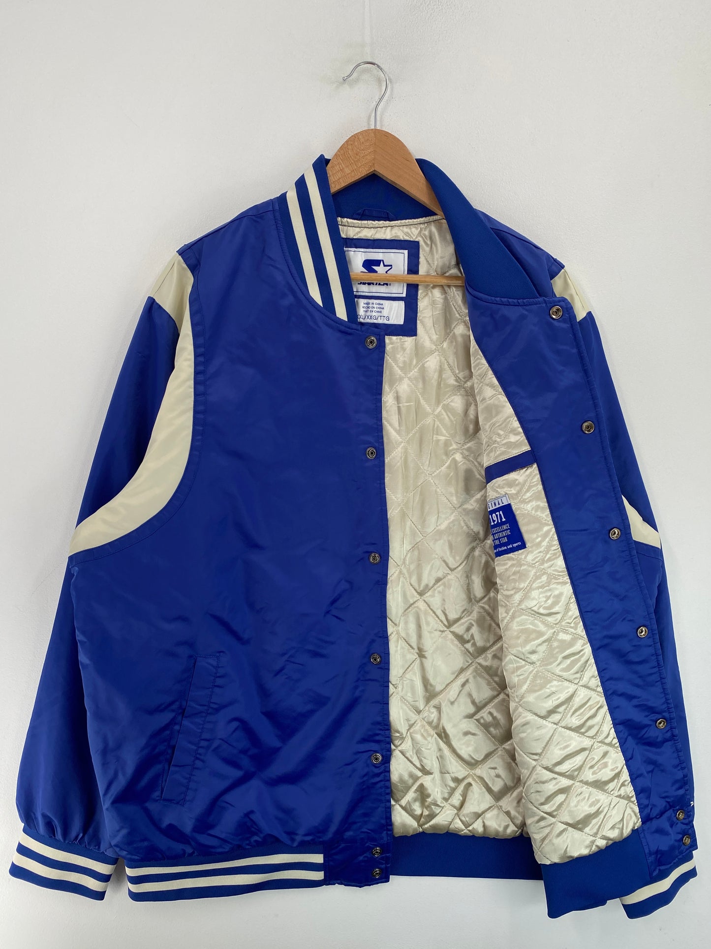 90's STARTER x LOS ANGELES DODGERS Size XXL Vintage MLB Nylon Jacket / G4370N