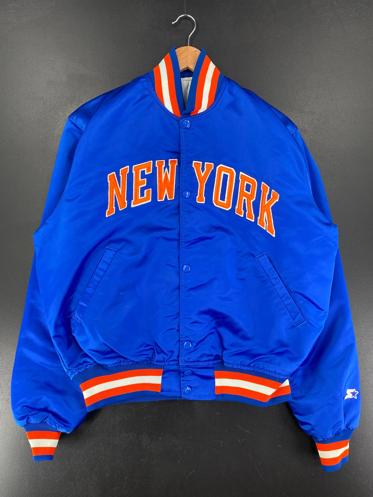 Early 90’s STARTER x NEW YORK JETS Size L NBA Nylon Jacket / F9825J