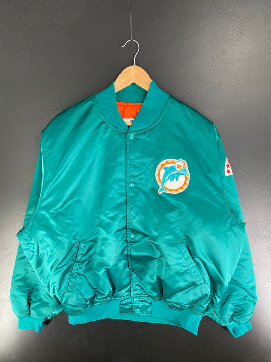 90’s STARTER x MIAMI DOLPHINS Size XL Nylon Jacket / F4982N