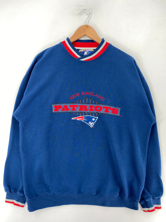 90’s STARTER x NEW ENGLAND PATRIOTS Size L NFL Sweatshirt / G6368S