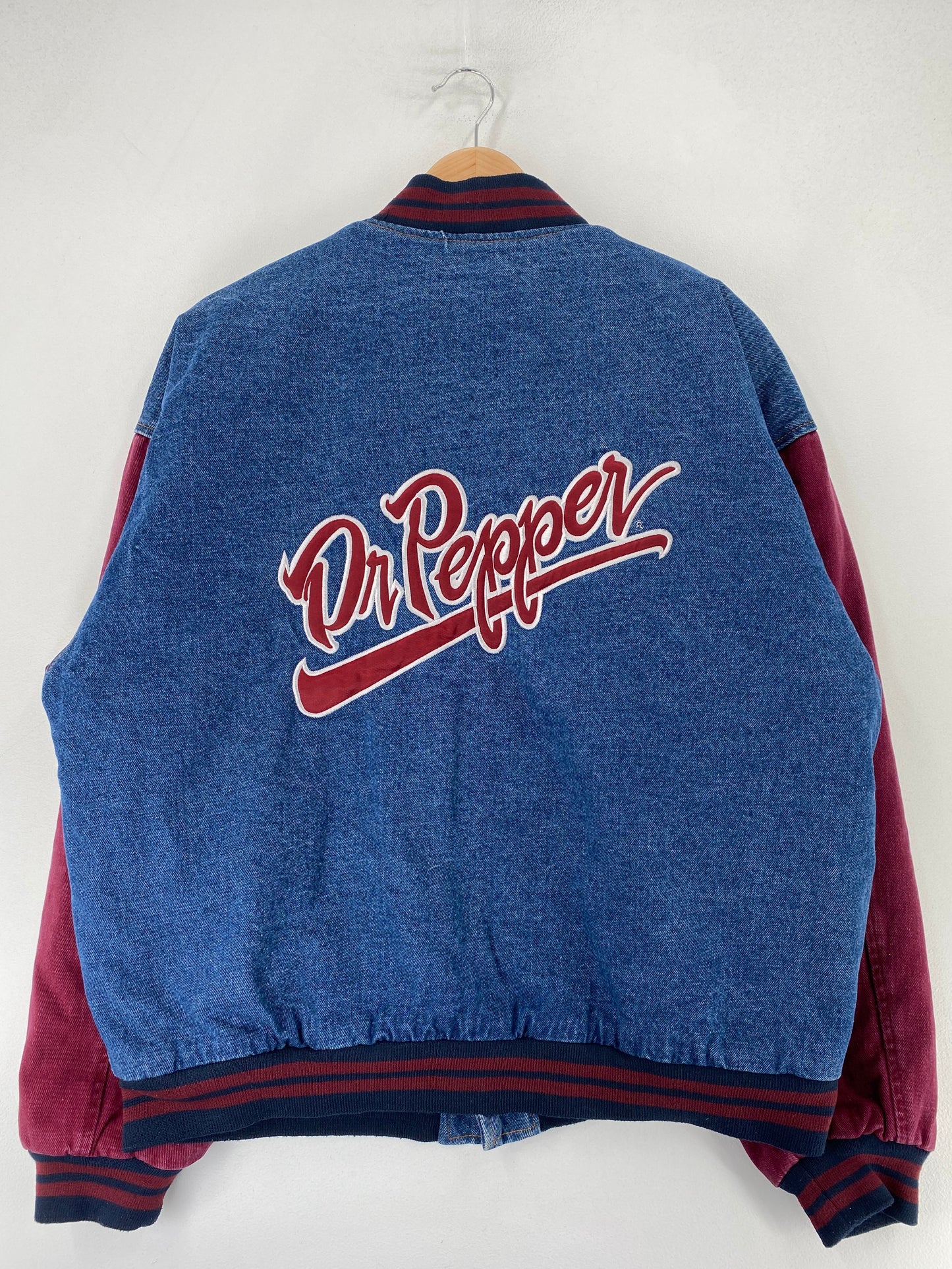 Vintage DR.PEPPER Size L Denim Jacket/ F9412J