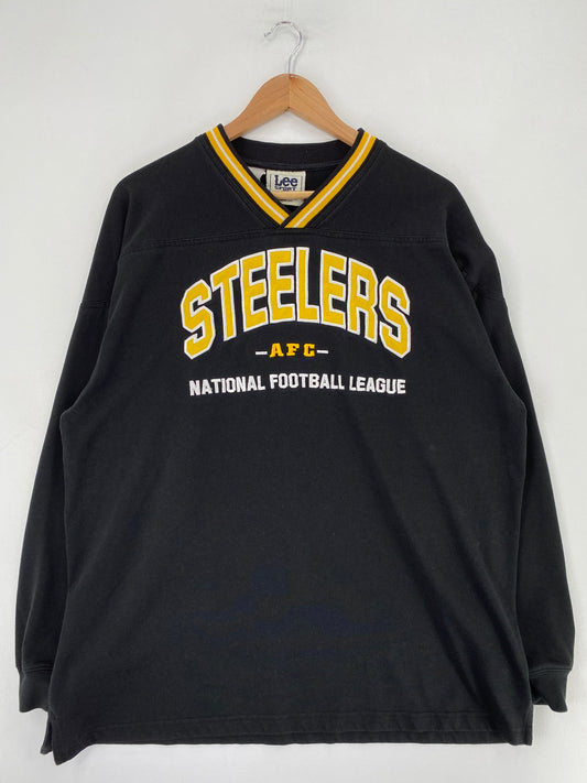 00’ PITTSBURGH STEELERS Size XL NFL Long Sleeve T-shirt / F9006T