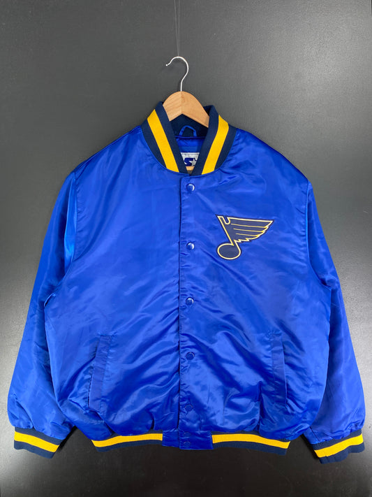 90’s ST LOUIS BLUES Size XL Vintage Nylon NHL Jacket / F3929N